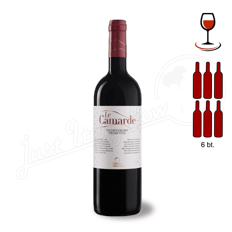 LE CAMARDE NEGROAMARO&PRIMITIVO SALENTO IGP - 6 BOTTLE